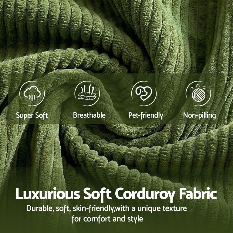 artiss 300cm modular sofa bed comfort l shaped sectional boneless couch green