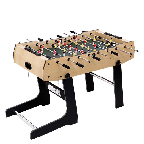 soccer 4t fold 00.jpg Wooden foosball table with black legs
