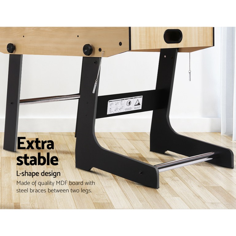 4ft soccer table foosball football game home family party gift playroom foldable Foosball table with extra stable L-shape legs