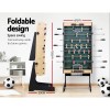 4ft soccer table foosball football game home family party gift playroom foldable Foldable foosball table with dimensions displayed