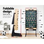 4ft soccer table foosball football game home family party gift playroom foldable Foldable foosball table with dimensions displayed
