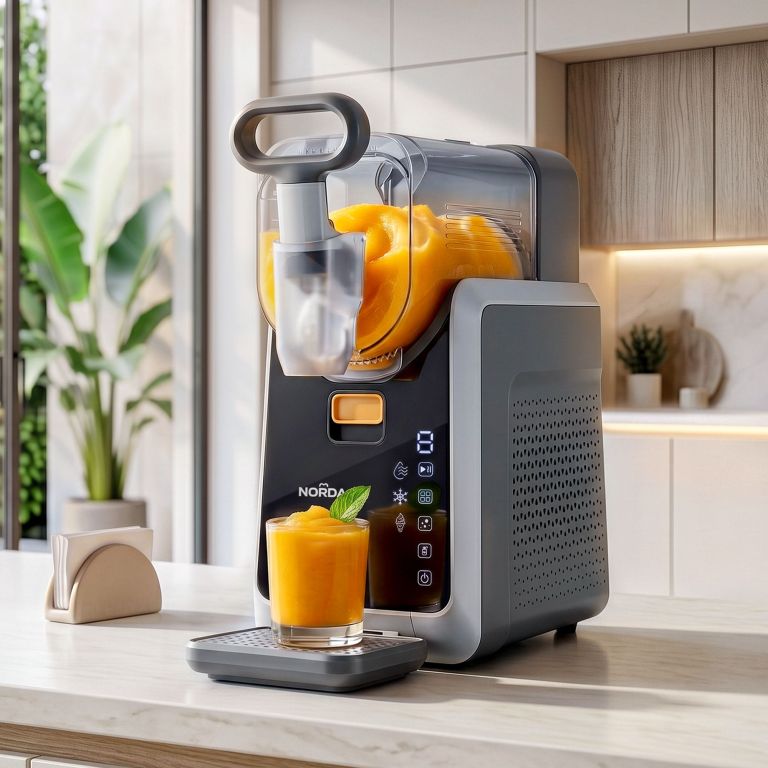 td sls 01c 2p6 gy 00.jpg Modern juicer dispensing fresh orange juice