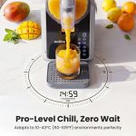 norda 2l slushie machine frozen drink maker slushy ice cream maker no ice compressor touchscreen for home bbq party Frozen mango smoothie dispensing from countertop machine
