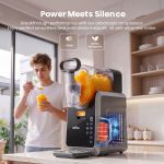 norda 2l slushie machine frozen drink maker slushy ice cream maker no ice compressor touchscreen for home bbq party Quiet high-performance smoothie maker on kitchen counter