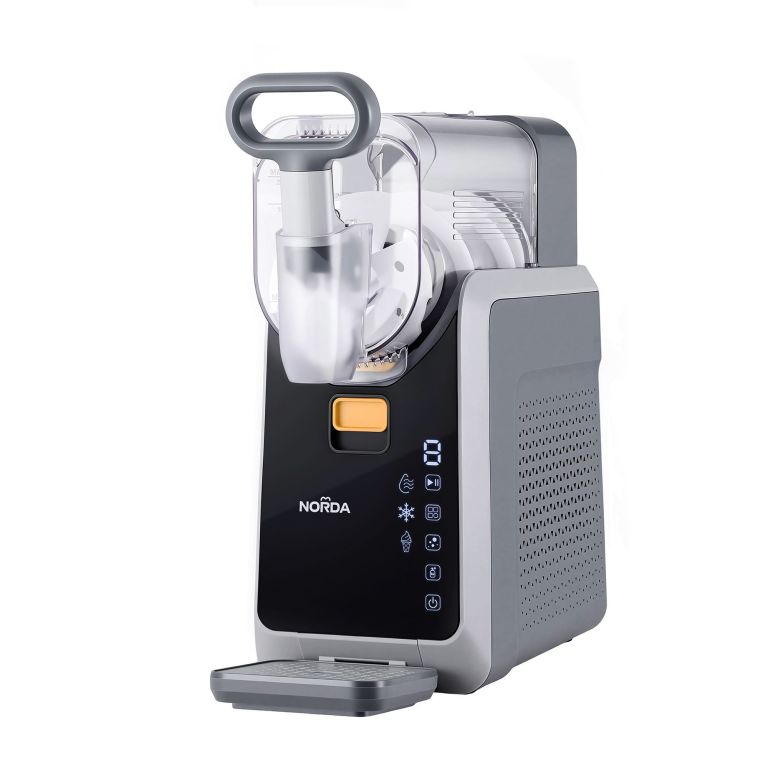 norda 2l slushie machine frozen drink maker slushy ice cream maker no ice compressor touchscreen for home bbq party Modern countertop ice cream maker with digital display