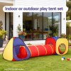 Colourful kids indoor outdoor play tent tunnel set