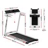 everfit treadmill electric home gym fitness exercise fully foldable 450mm white Foldable home treadmill with dimensions labelled