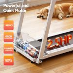 Quiet treadmill with sleeping dog nearby