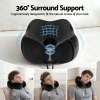 Ergonomic 360-degree travel neck pillow support