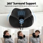 Ergonomic 360-degree travel neck pillow support