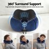 Ergonomic 360-degree travel neck pillow support