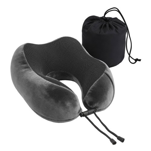 tr pi u 01 gy 202601121636 00.jpg Grey memory foam travel neck pillow with pouch