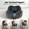 Ergonomic 360-degree memory foam travel neck pillow