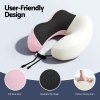 Ergonomic memory foam travel neck pillow