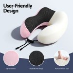 Ergonomic memory foam travel neck pillow