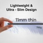 laser 15.6 inch portable monitor with usb c and hdmi Ultra-slim tablet held between fingers