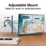 laser 15.6 inch portable monitor with usb c and hdmi Tablet with adjustable mount angled 0 to 90 degrees