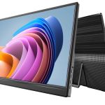 laser 15.6 inch portable monitor with usb c and hdmi Portable monitor with kickstand and colourful display