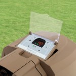 Inflatable spa control panel showing 40°C