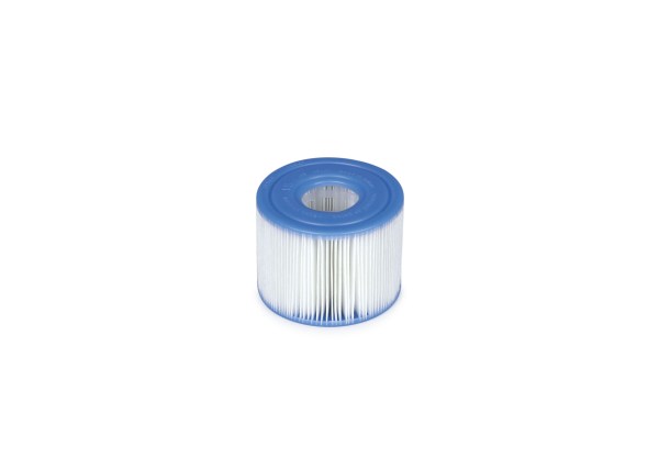 intex purespa bubble massage 4 person spa 28426 Blue and white cylindrical pool filter cartridge