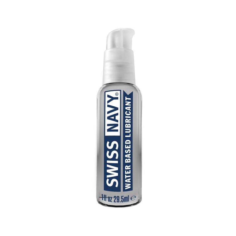 Swiss Navy water-based lubricant pump bottle