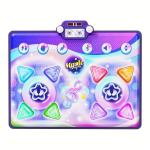 Colourful kids music dance mat with lights