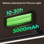 Battery operated art picture light with 5000mAh battery
