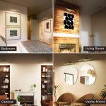 Modern home interiors with wall-mounted picture lights