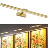 version 1.0.0 Gold LED picture light above framed artwork