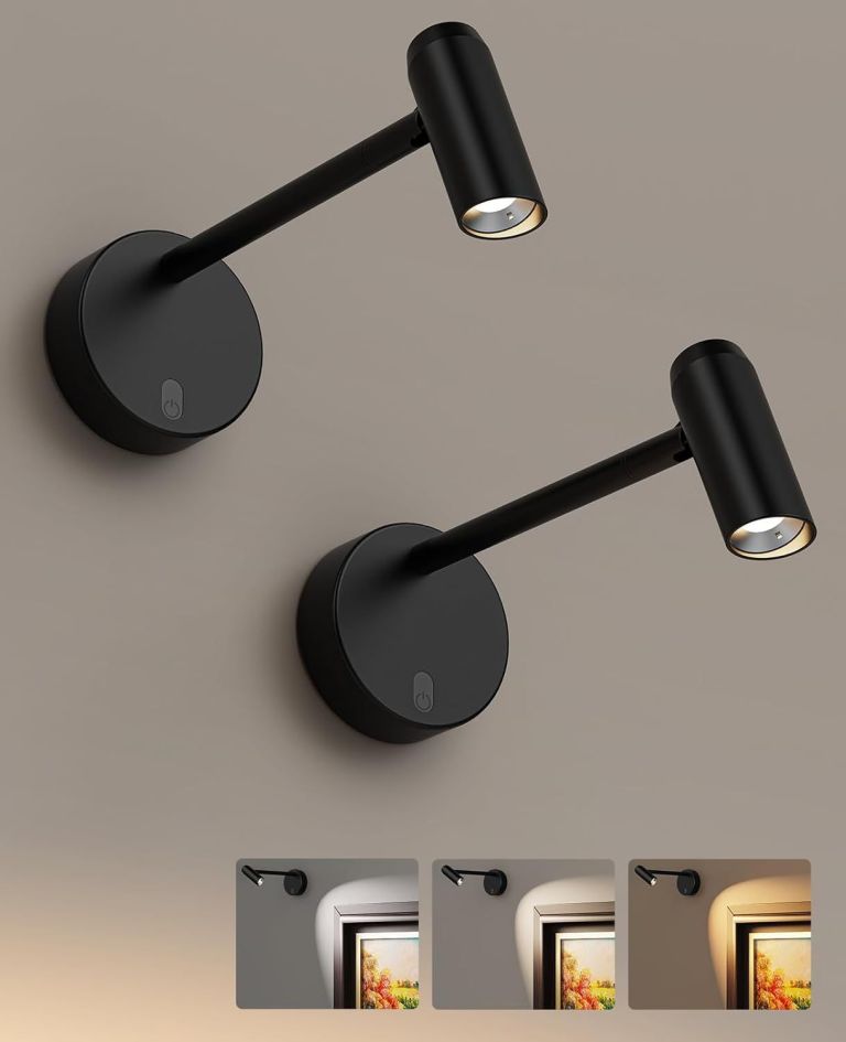 v1171 cb bom001240 2 00.jpg Two modern black adjustable wall reading lights
