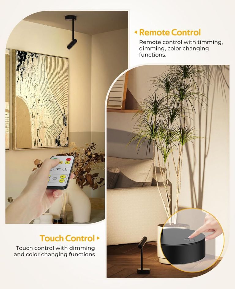 picture light for wall, battery operated art light for paintings cct dimmable recharging gallery battery wall light with remote control for living room gallery dartboard art bathroom 2pcs Modern spotlight with remote and touch control