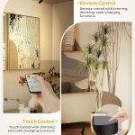 Modern spotlight with remote and touch control