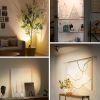Warm ambient lighting in modern living room interior