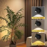 CCT colour temperature lighting comparison in living room