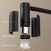zoomable picture light for wall, battery operated art light for paintings cct dimmable spotlight for wall art wall light with remote control for living room gallery dartboard bathroom Exploded view of anodised aluminium component layers