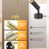 picture light for wall, battery operated art light for paintings cct dimmable recharging gallery battery wall light with remote control for living room gallery dartboard art bathroom Gold modern desk lamp with feature highlights