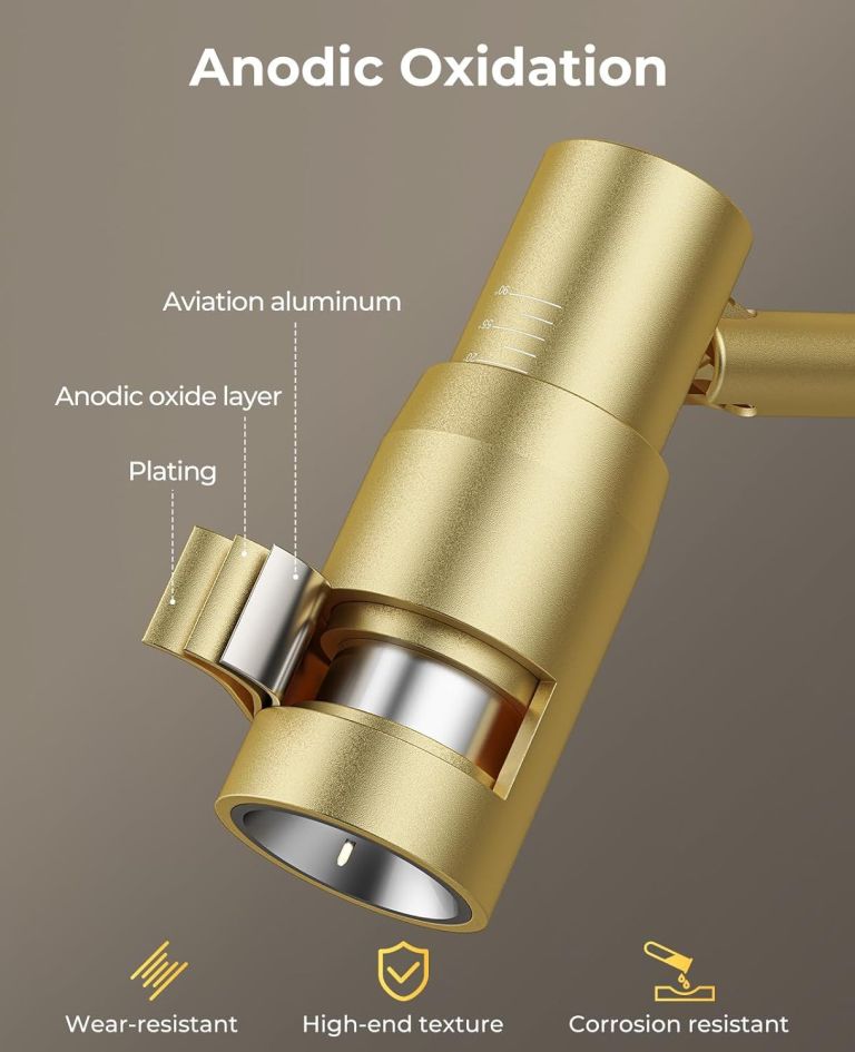 Anodised aluminium component with labelled protective layers