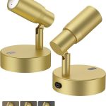 v1171 cb bom001479 2 00.jpg Gold adjustable wall-mounted LED spotlight lamps