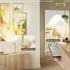 Wall picture light with remote and touch control