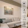 picture lights for wall plug in or hardwired,3000k warm white dart board lights with remote,13.5inches silver led art light dimmbare mit timer for gallery paintings picture dartboard Wall-mounted picture light above framed artwork