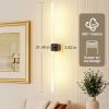 Modern vertical wall light with 360-degree rotation