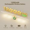 12000mAh rechargeable wireless battery promotional graphic