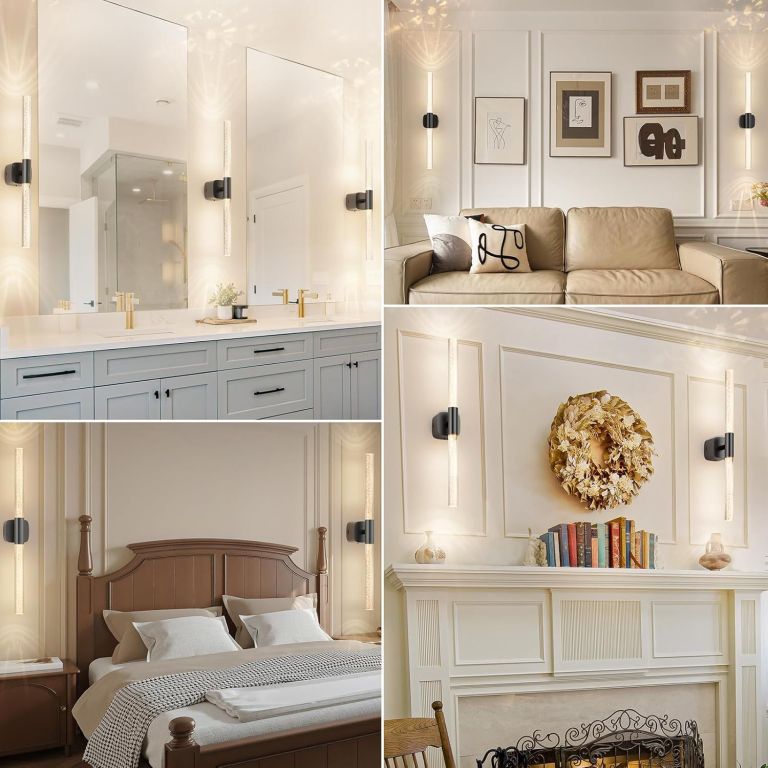 Modern wall sconces in stylish home interiors