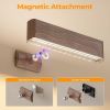Wooden magnetic wall light with mounting options