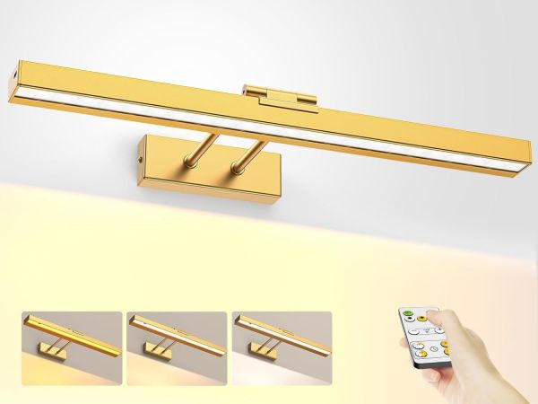 v1171 cb gpl 1 usb rm 00.jpeg Gold wall-mounted LED picture light with remote