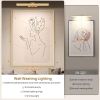 picture light battery operated, 16in wireless art light for paintings cct dimmable recharging battery picture light with remote control for gallery dartboard art bedroom bathroom gold Comparison of wall washing picture lighting effects