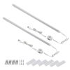 led motion sensor cabinet light,2 pack usb powered closet night light,20 inch under counter lighting kit with automatic shut off timer for kitchen pantry wardrobe cupboard (natural white 4000k) USB LED light bars with motion sensors kit