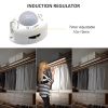 led motion sensor cabinet light,2 pack usb powered closet night light,20 inch under counter lighting kit with automatic shut off timer for kitchen pantry wardrobe cupboard (natural white 4000k) Adjustable induction motion sensor for wardrobe lighting