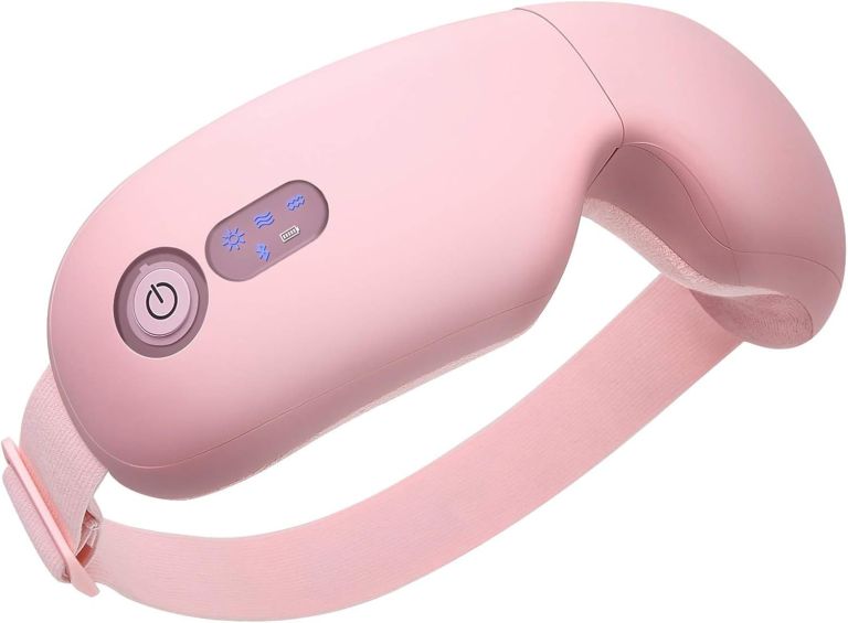 Pink wearable electric heating massage belt