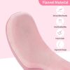 eye massager with heat, vibration and warm compress, smart sleeping eyes mask with bluetooth can connect with phone for music,gift for mother's day Pink flannel ergonomic cushion close-up